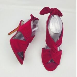 Trina Turk pink leather slingback heel sandals